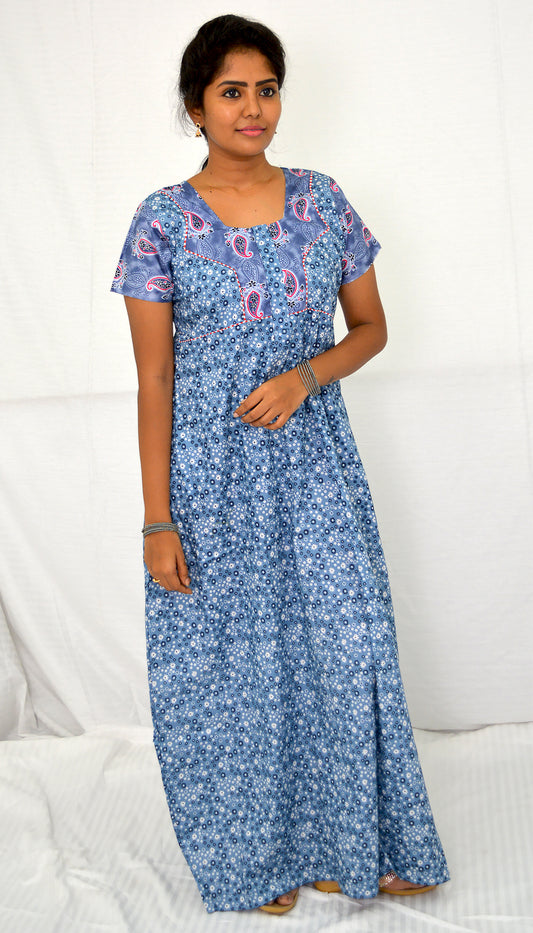 Slate Grey  cotton  Nighties