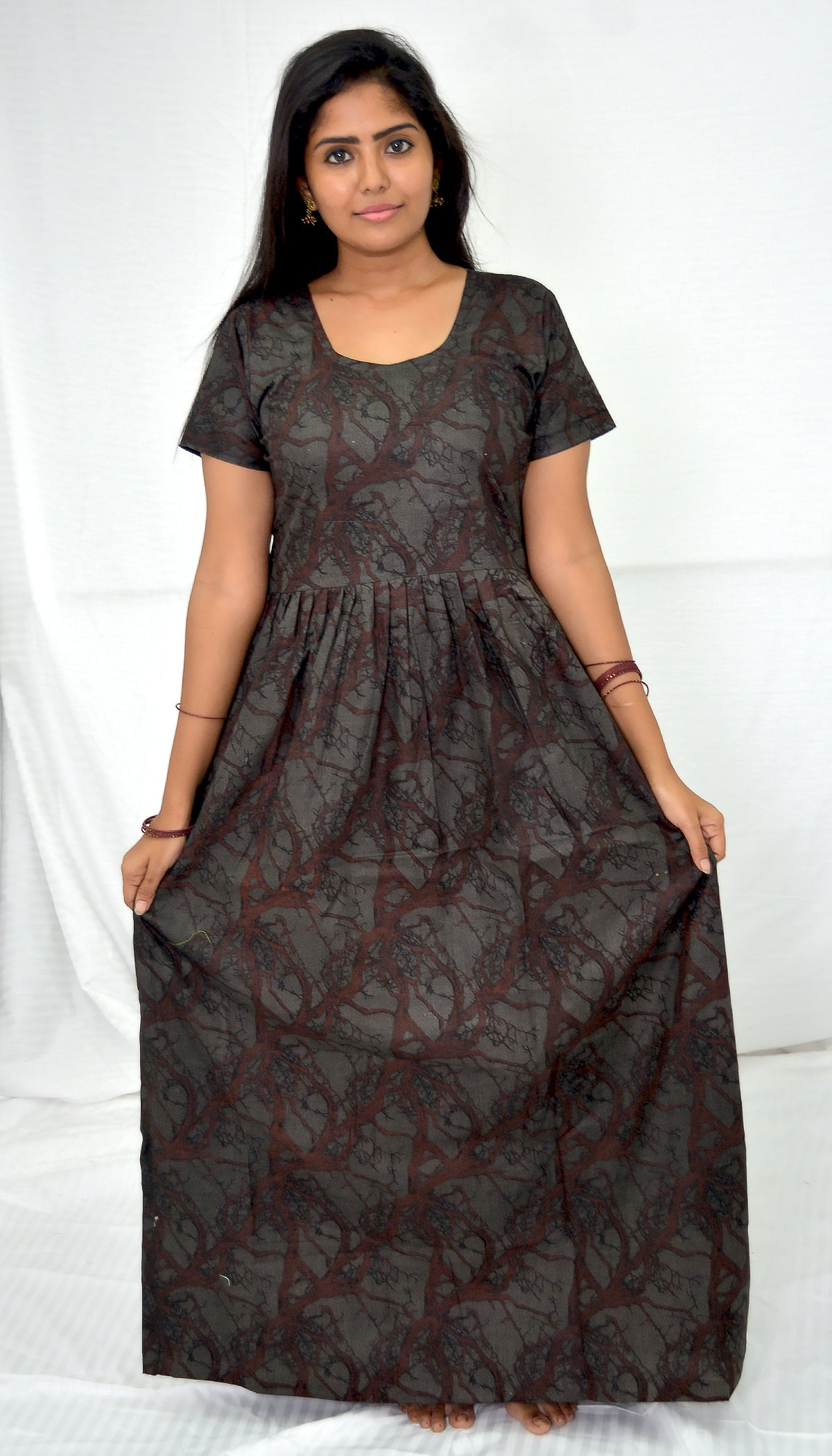 dark gray cotton frock