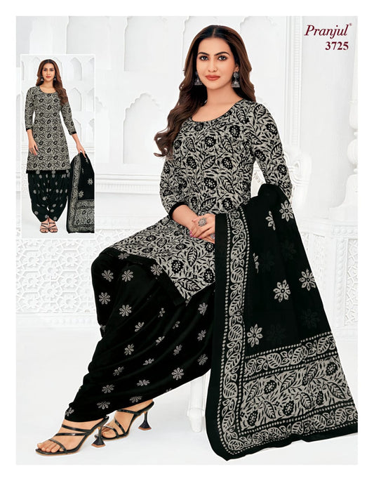 Pure Cotton Unstitched Patiala Salwar Suit Dress Material
