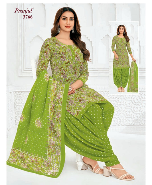 Pure Cotton Unstitched Patiala Salwar Suit Dress Material