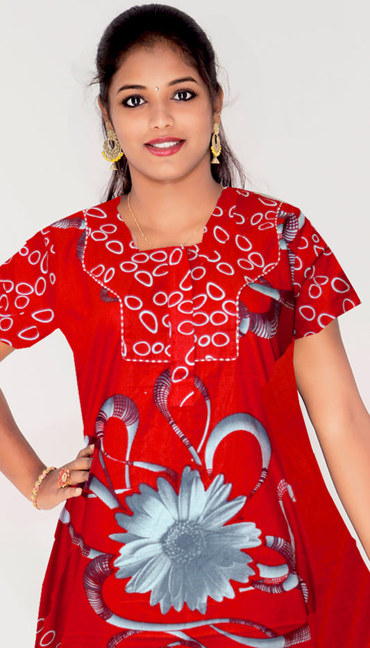 cotton Red Nighties