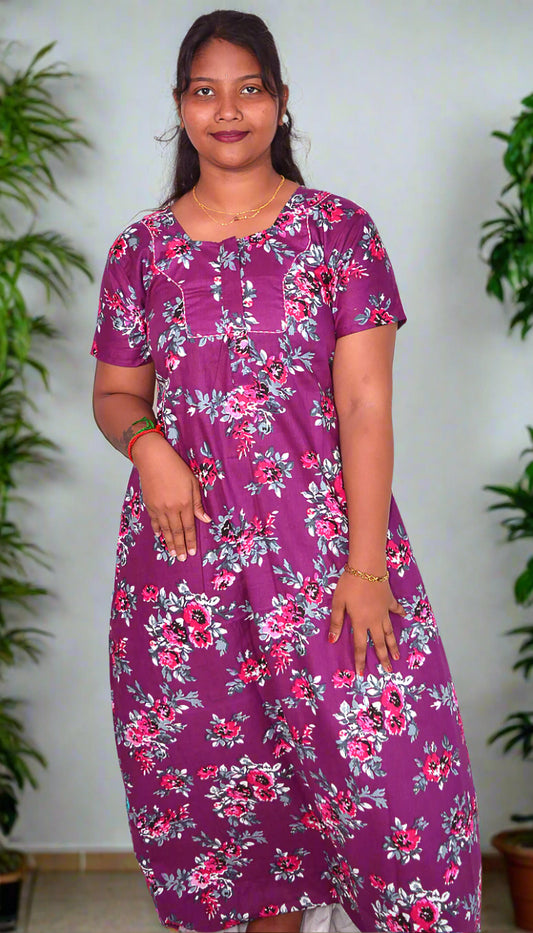 Cotton Violet Nighties