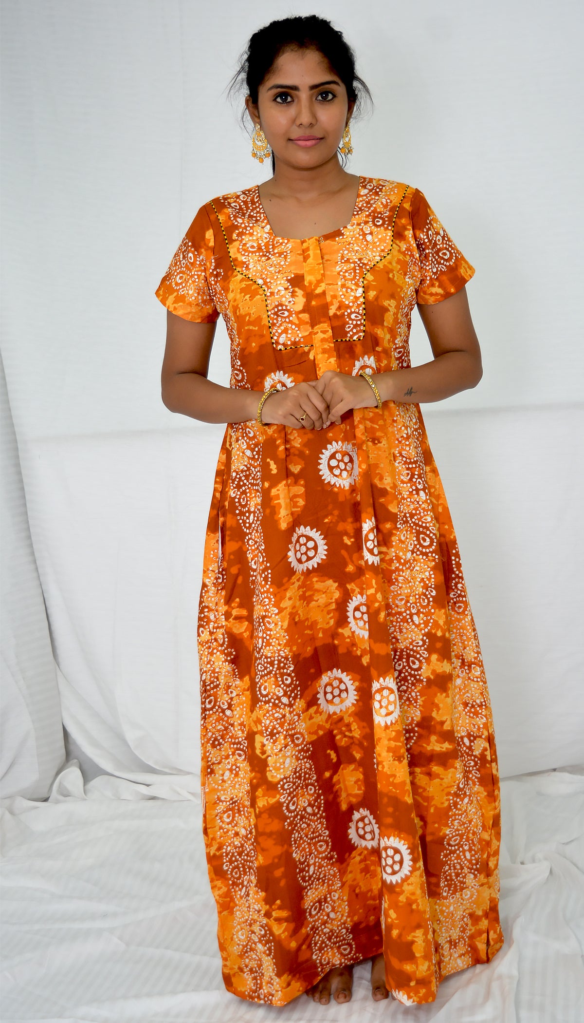 CAYANNE  FLOWER  cotton  Floral Nighties