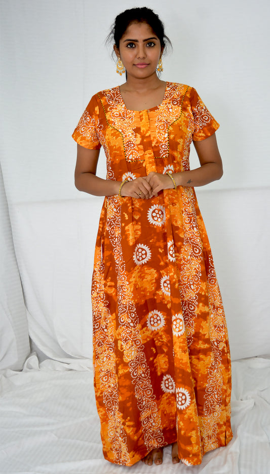 CAYANNE  FLOWER  cotton  Floral Nighties