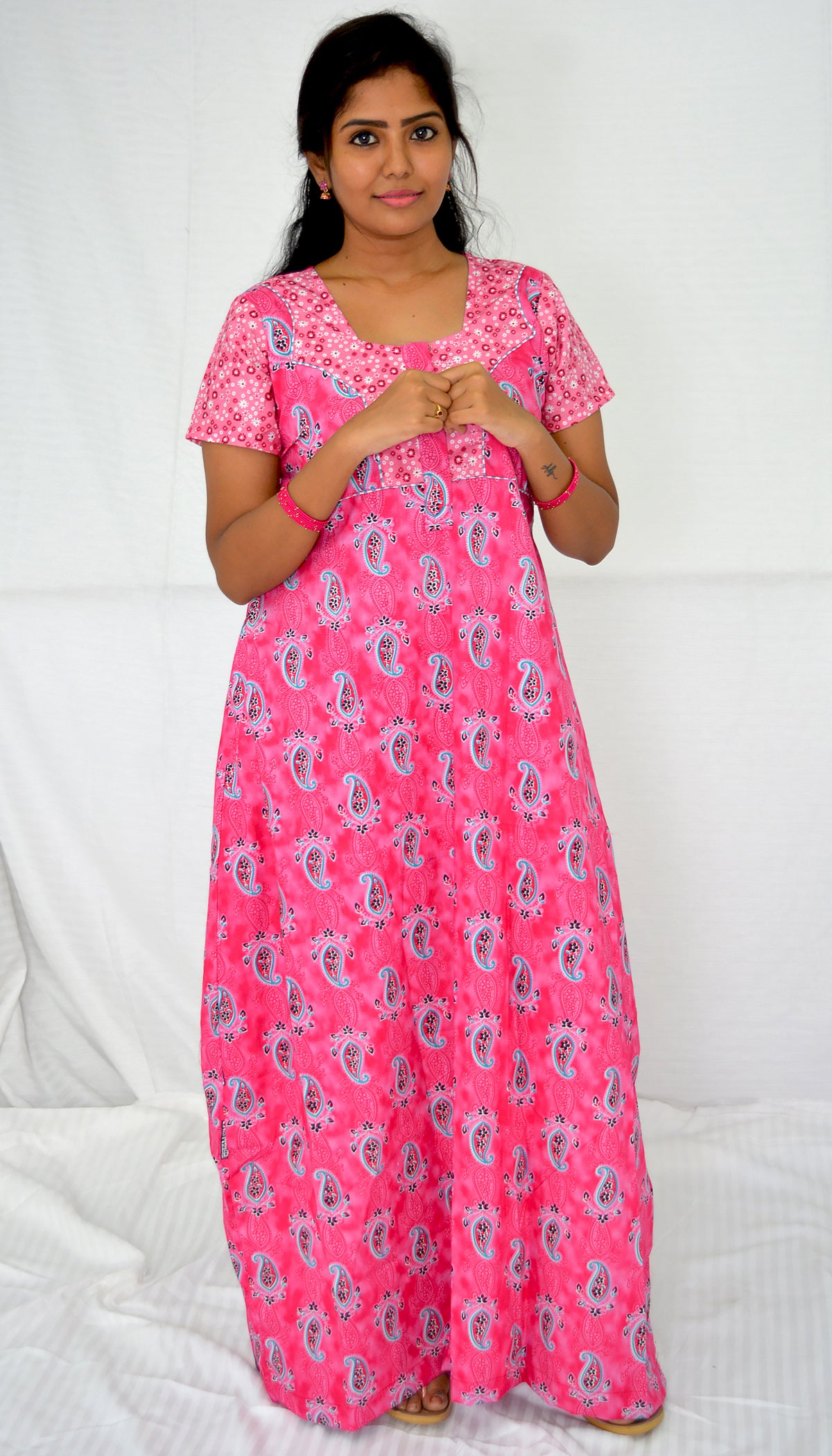 rose  cotton  Nighties