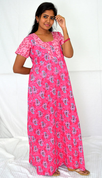 rose  cotton  Nighties