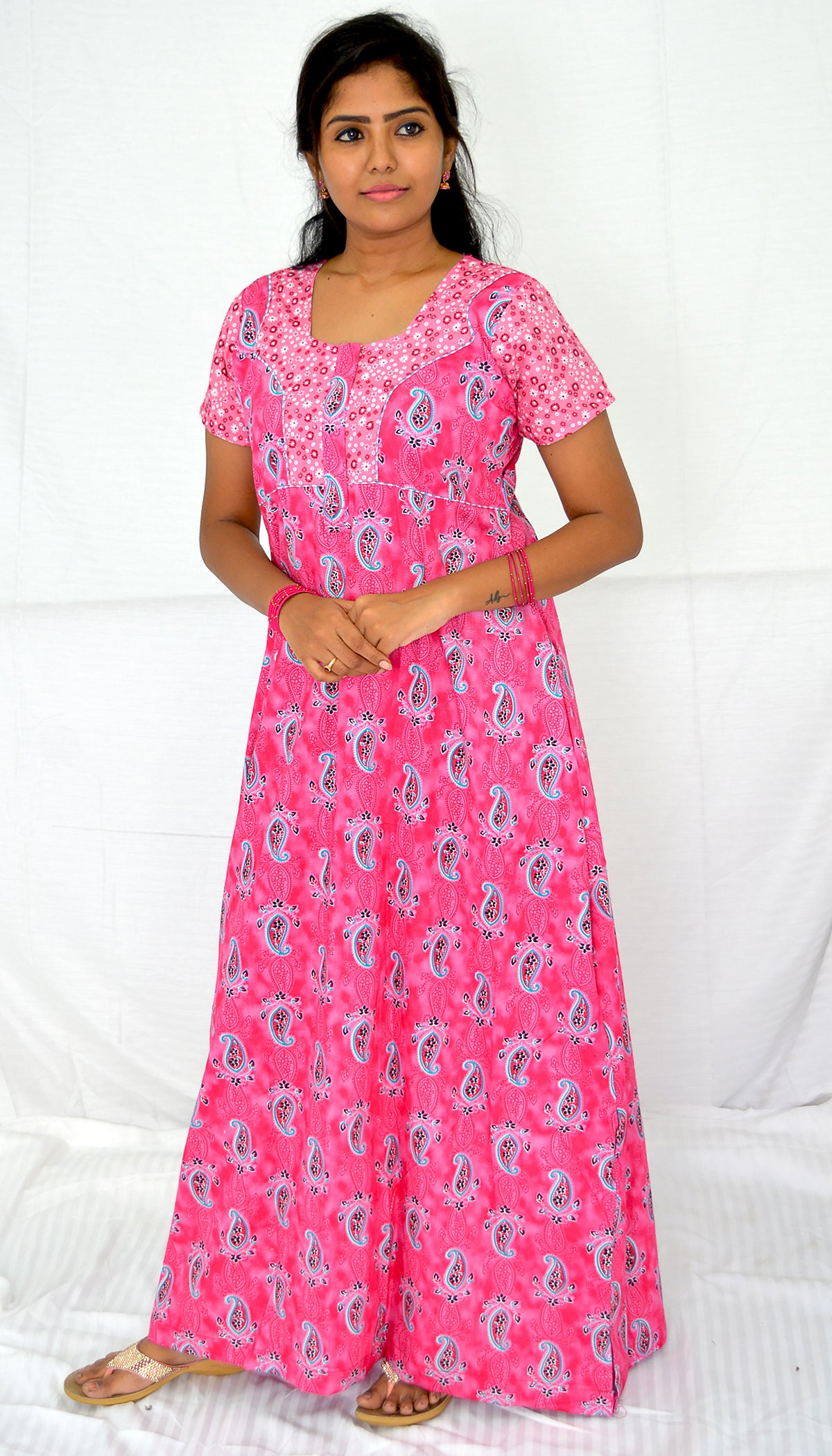 rose  cotton  Nighties