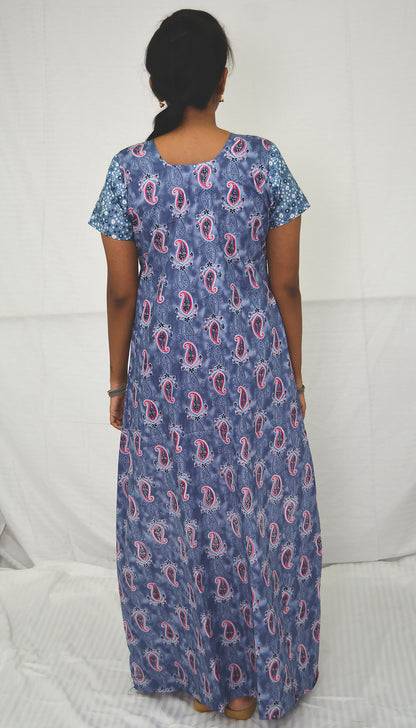 Slate light Grey  cotton  Nighties