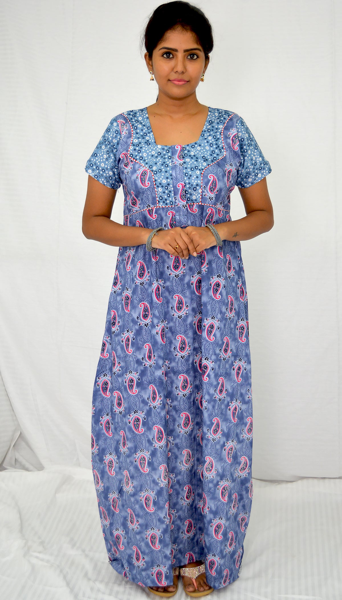 Slate light Grey  cotton  Nighties