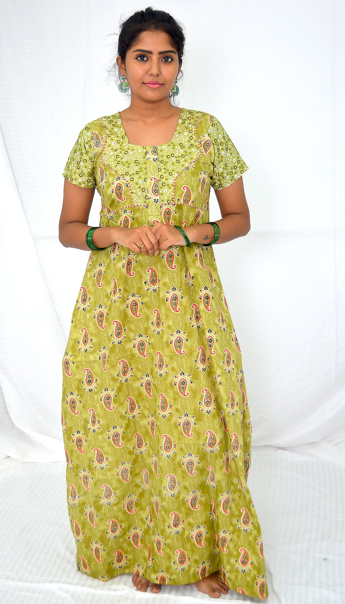 pinkle green  cotton  Nighties
