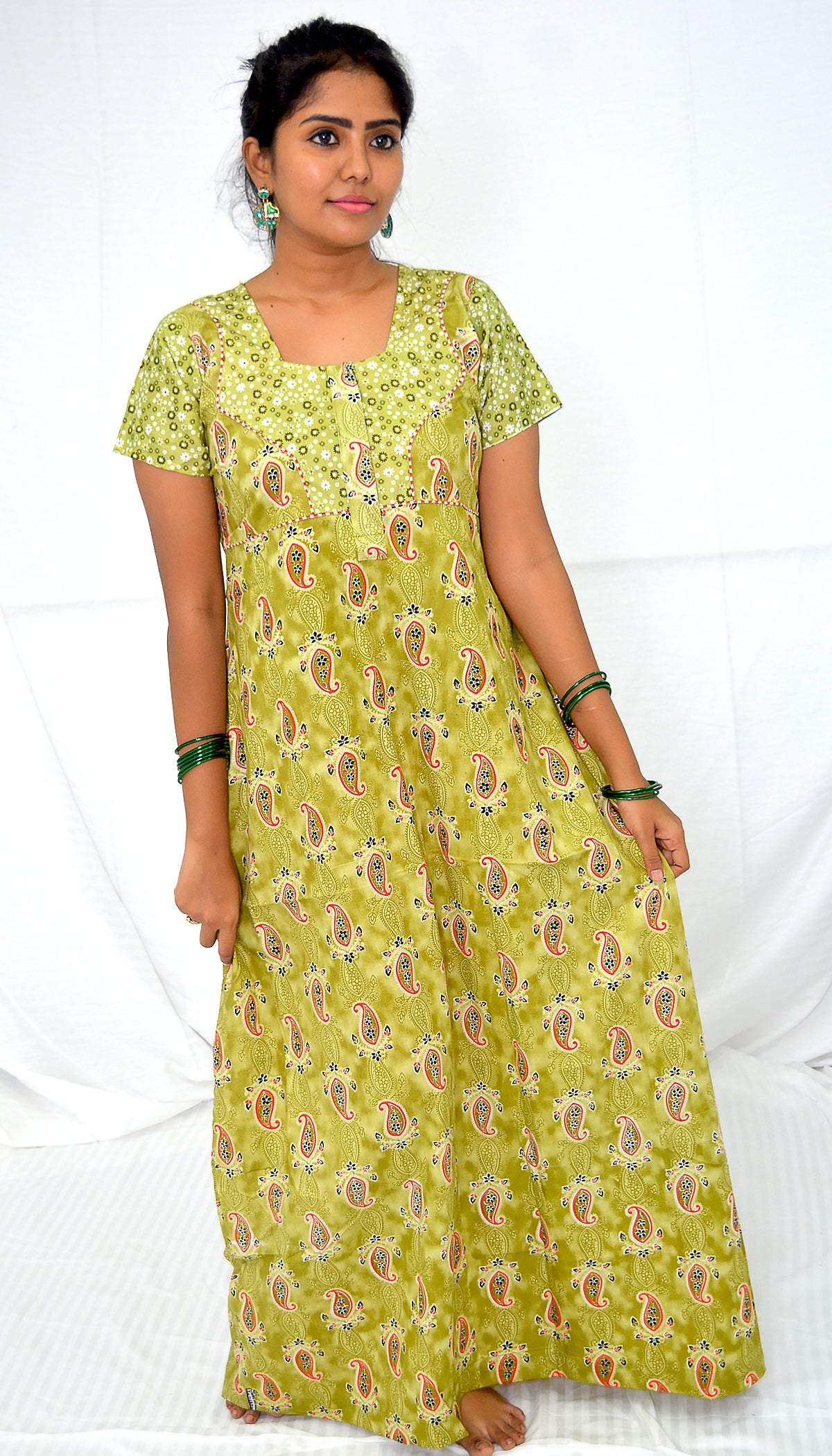 pinkle green  cotton  Nighties