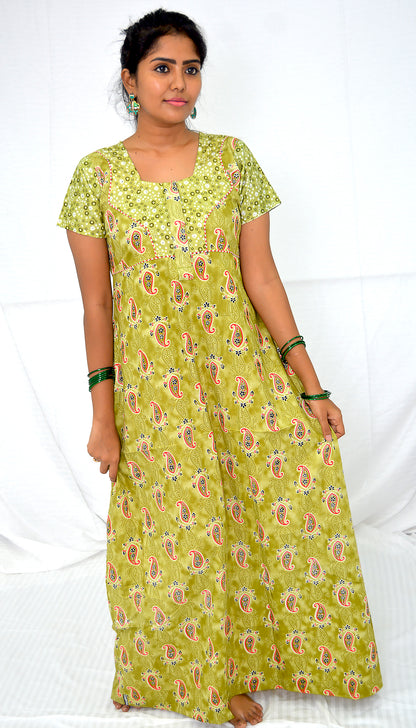 pinkle green  cotton  Nighties