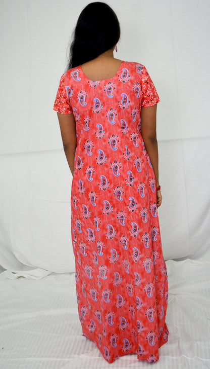 rose red cotton  Nighties