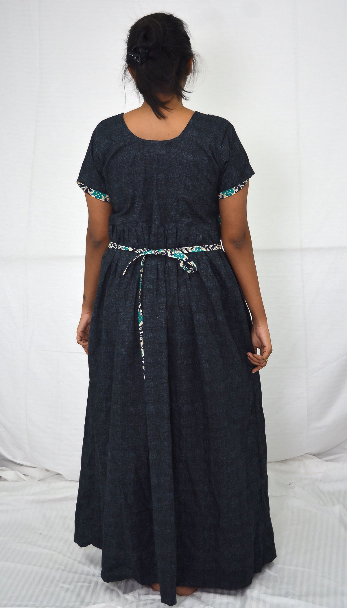 black  cotton frock  Maternity Feeding Nighty