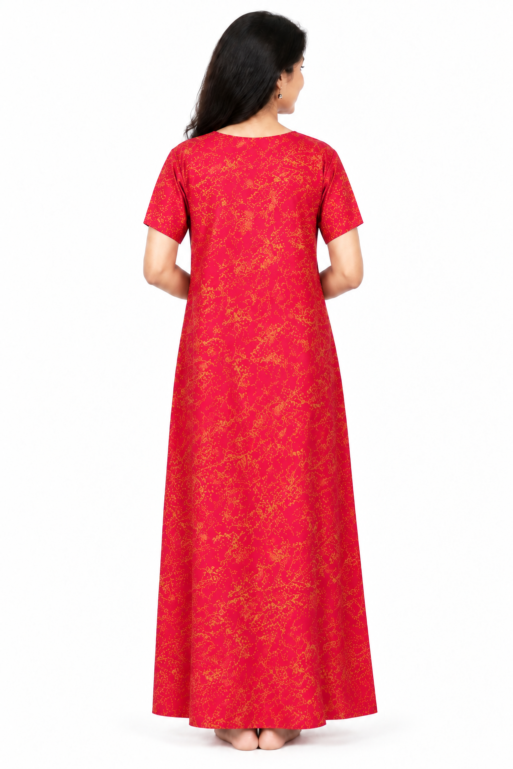 AISNIGHA Flor Rosa Pure Cotton Nighty