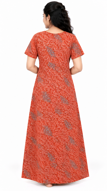 AISNIGHA  Mahogany Cotton Nighty