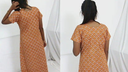 MELON  COTTON  Floral Nighties